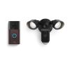 Ring Battery Doorbell with Ring Floodlight Cam Wired Plus (White)(Venetian Bronze)