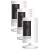 Ring Outdoor Cam (Stick Up Cam) | Weather-Resistant Outdoor Camera, Live View, Color Night Vision, Two-Way Talk, Motion alerts, Works with Alexa | White(3 Cameras)