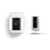 Ring Spotlight Cam Plus Battery with All-new Ring Indoor Cam, White(White)