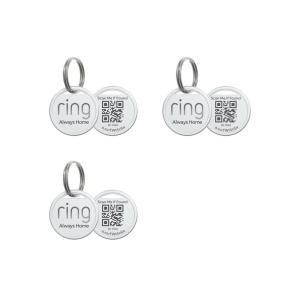 Ring Pet Tag | Easy-to-use tag with QR code | Real-time scan alerts | Shareable Pet Profile | No subscription or fees(3 Pet Tags)