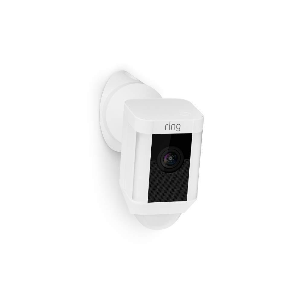 imageWall Mount White Spotlight Cam Wired