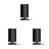 Like-New Ring Stick Up Cam Plug-In HD security camera with two-way talk, Works with Alexa – Black (Pack of 3)