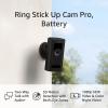 Like-New Ring Stick Up Cam Pro Battery | Two-Way Talk with Audio+, 3D Motion Detection with Bird’s Eye Zones, and 1080p HDR Video & Color Night Vision (2023 release), Black