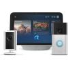 Smart Home Security Basics Kit – Amazon Echo Show 8 (newest model) + Ring Battery Doorbell (newest model) + Ring Indoor Cam (newest model), with Alexa+ Early Access