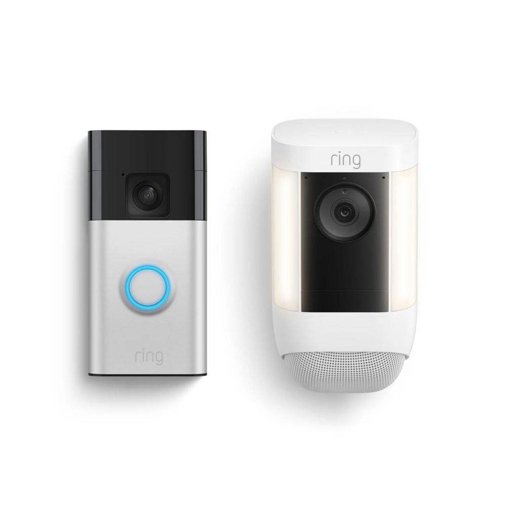 imageRing Spotlight Cam Pro Battery with Ring Battery Doorbell