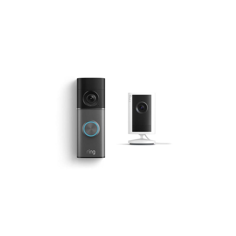 imageRing Wired Doorbell Pro Newest Model with Indoor Cam Plus Newest Model White