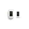 Ring Indoor Cam Plus, Plug-In (Newest Model), White with Spotlight Cam Pro, Battery, White
