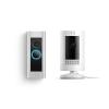 Ring Wired Doorbell Plus with Ring Stick Up Cam, Plug-In White