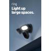 Like-New Ring Floodlight Cam Wired Pro with Bird’s Eye View and 3D Motion Detection, White(Black)