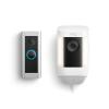 Ring Wired Doorbell Pro with Ring Spotlight Cam Pro, Plug-In White