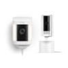 Ring Pan-Tilt Indoor Cam, White with Ring Spotlight Cam Plus Plug-In, White