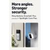 Ring Battery Doorbell Plus (newest model), Nickel Silver with Spotlight Cam Plus, Battery, White