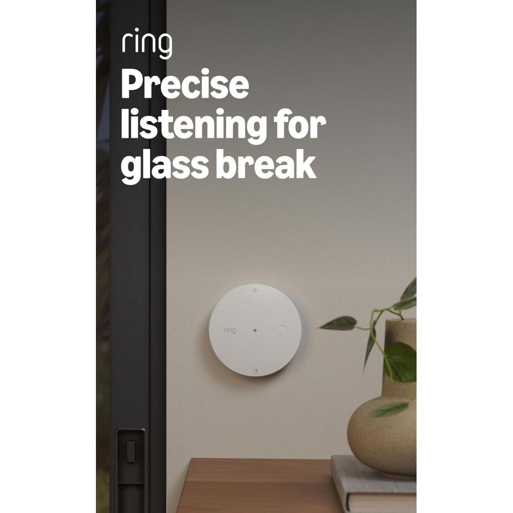imageRing Sensors Glass Break Sensor newest model Instant notifications on Amazon Sidewalk no base station needed Pro Monitoring sold separately