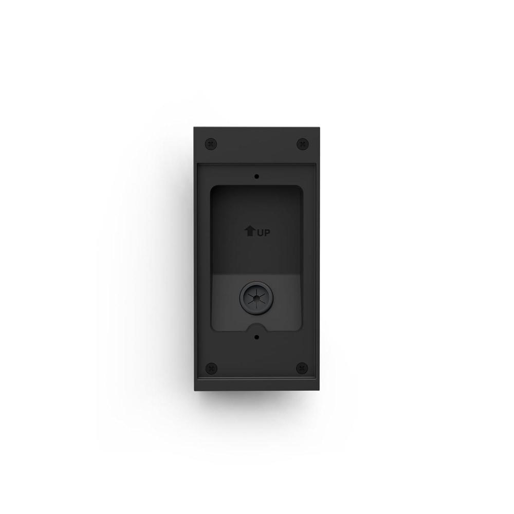 imageRing Surface Mount Box for Wired Doorbell Elite 2nd Gen Black weatherresistant mounting solution for PoE no inwall cutting required