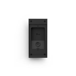 Ring Surface Mount Box for Wired Doorbell Elite (2nd Gen), Black – weather-resistant mounting solution for PoE, no in-wall cutting required